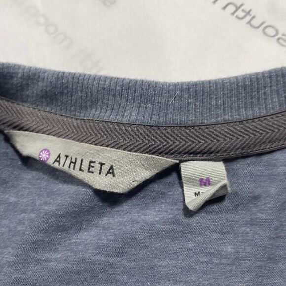 Athleta Topanga Stretch MIDI Dress Pullover Ruched Leisure Soft & Comfortable M - Picture 9 of 13